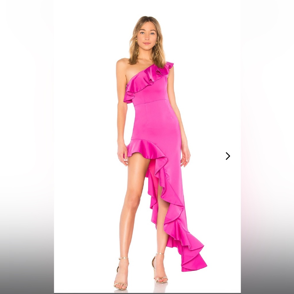 Lovers + Friends Fuchsia One Shoulder Dress NWT!